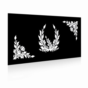Panel ogrodzeniowy 2D motyw rośliny3100