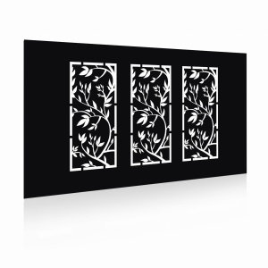 Panel ogrodzeniowy 2D motyw rośliny3900