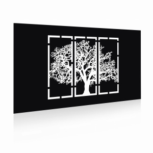 Panel ogrodzeniowy 2D motyw rośliny5100