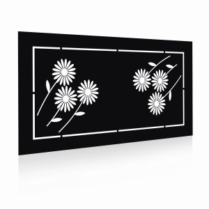Panel ogrodzeniowy 2D motyw rośliny6100