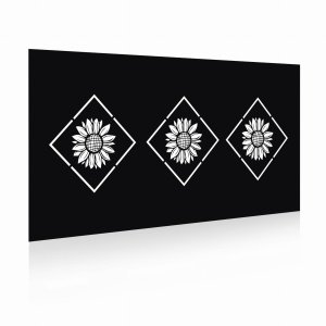 Panel ogrodzeniowy 2D motyw rośliny7600
