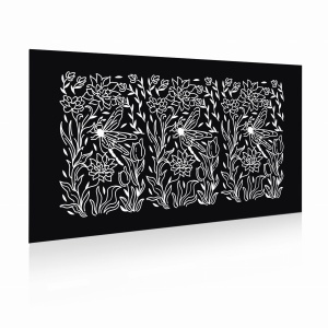 Panel ogrodzeniowy 2D motyw rośliny8100