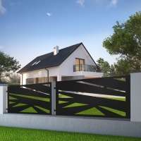Ogrodzenia wycinane laserowo. Panel Core 230 Concept Wall. Mockup 2