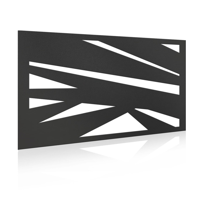 Ogrodzenia wycinane laserowo. Panel Core 230 Concept Wall. Render