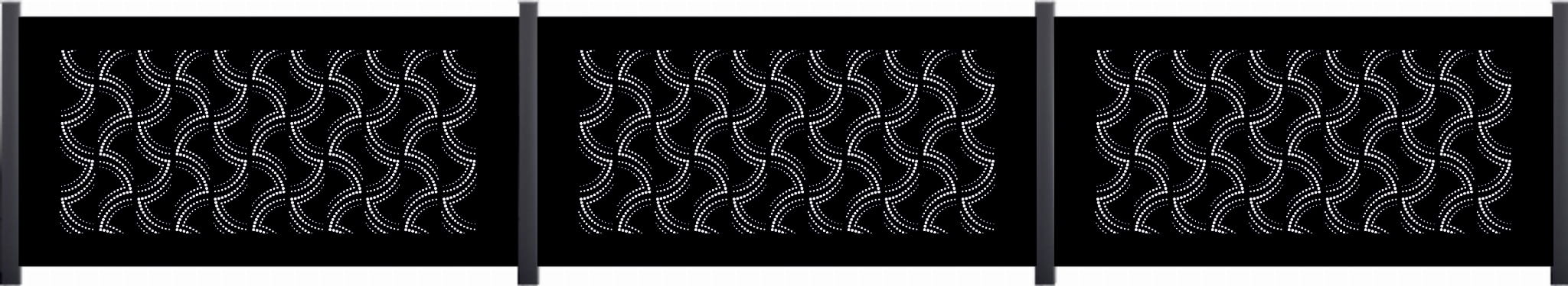 Panel ogrodzeniowy wycinany laserowo na wymiar metalowy czarny przęsło ocynk