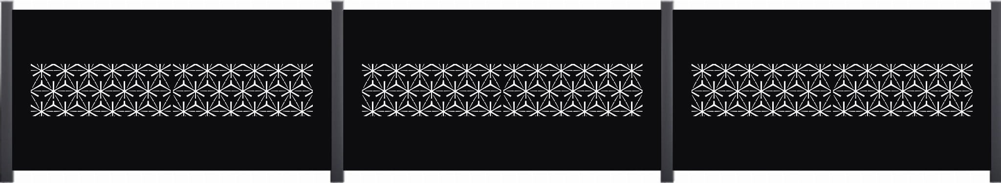 Panel Przęsło ogrodzeniowe wycinane laserowo na wymiar. Metal, Aluminium, Ocynk. Kolor czarny, szary, zielony, brązowy, paleta RAL