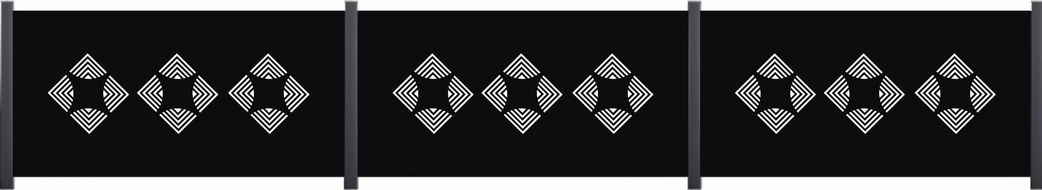 Panel Przęsło ogrodzeniowe wycinane laserowo na wymiar. Metal, Aluminium, Ocynk. Kolor czarny, szary, zielony, brązowy, paleta RAL
